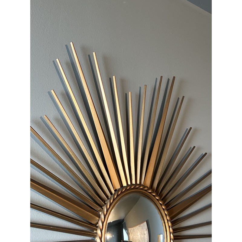 Sunburst Mirror in Gilt, Chaty Vallauris | Maison Barrois