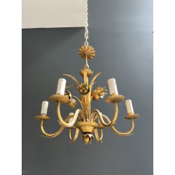 Lustre en Métal Doré | Maison Barrois
