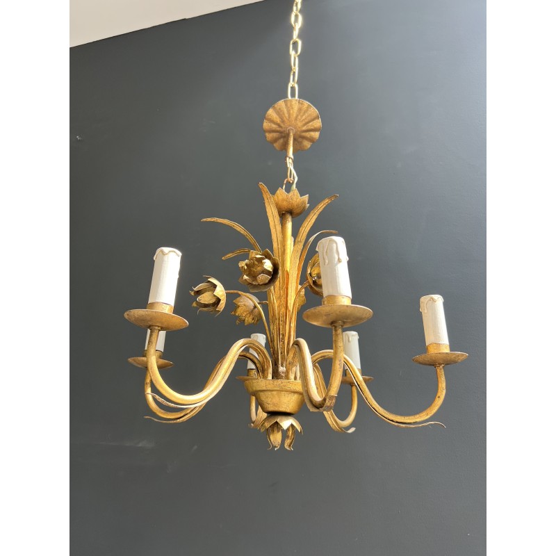 Gilt Metal Chandelier | Maison Barrois