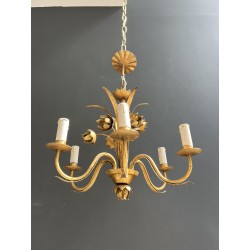 Lustre en Métal Doré | Maison Barrois