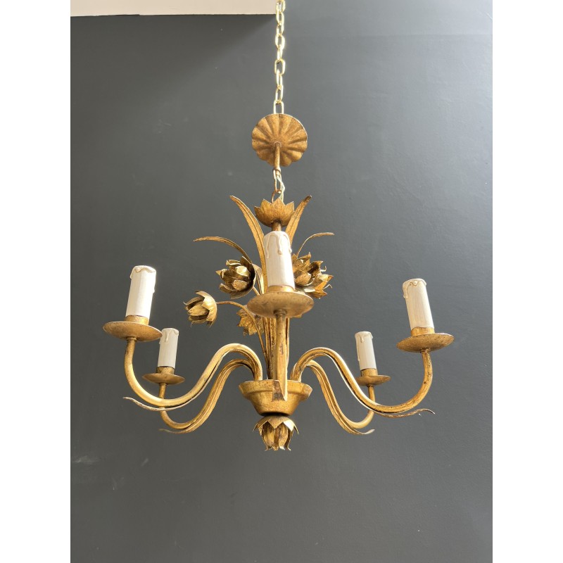Gilt Metal Chandelier | Maison Barrois
