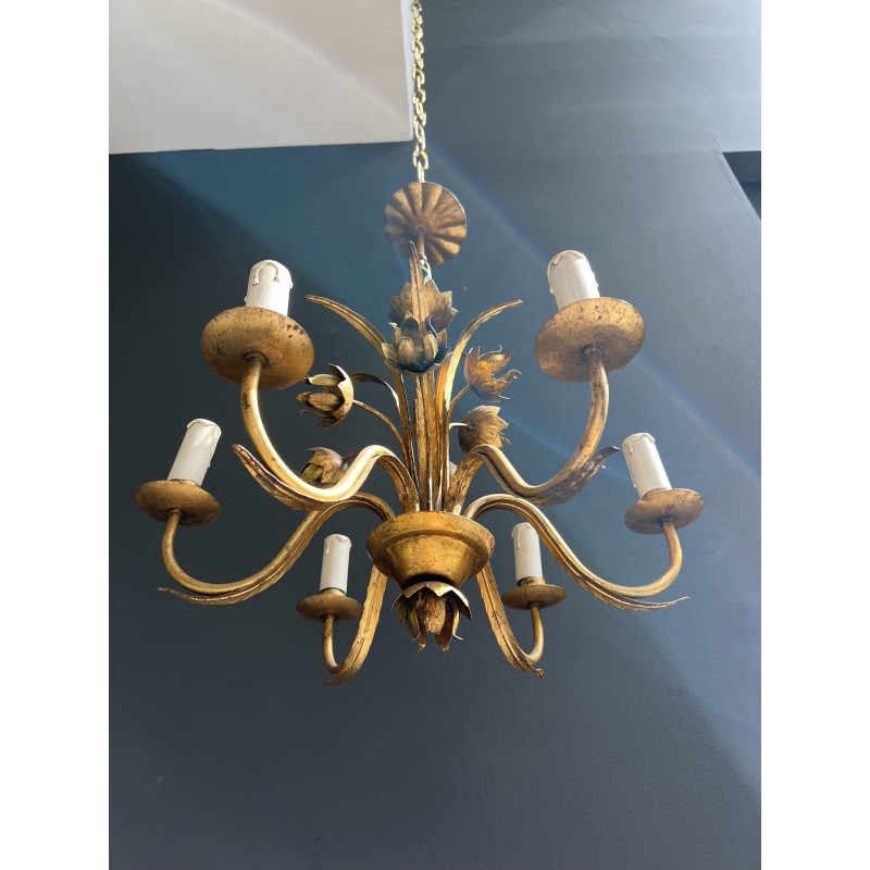 Lustre en Métal Doré | Maison Barrois