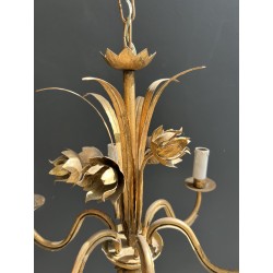 Lustre en Métal Doré | Maison Barrois