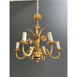 Lustre en Métal Doré | Maison Barrois