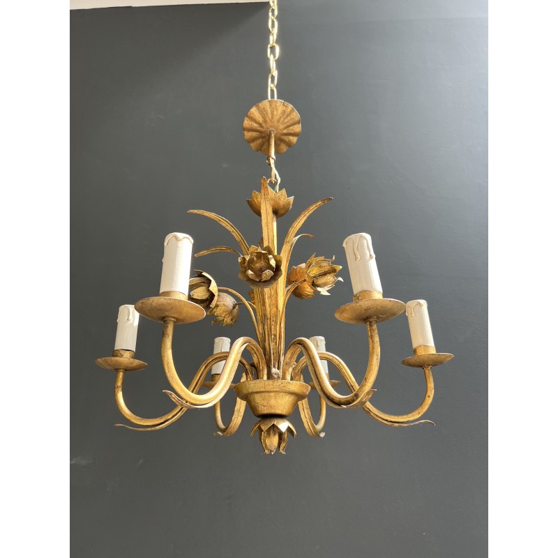 Gilt Metal Chandelier | Maison Barrois
