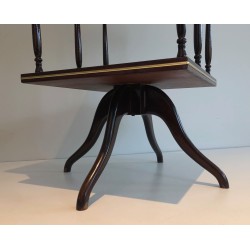Revolving Two-Tier Table in Mahogany and | Maison Barrois
