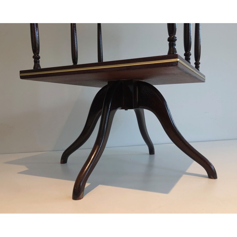 Revolving Two-Tier Table in Mahogany and | Maison Barrois