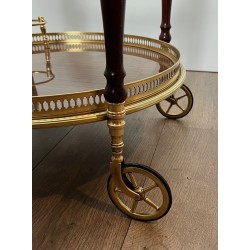 Oval Brass and Mahogany Bar, Maison Baguès | Maison Barrois