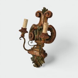 Appliques en Bois Sculpté Polychrome | Maison Barrois
