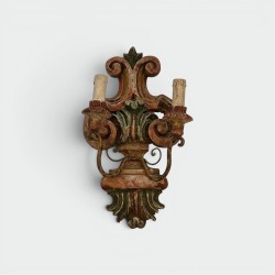 Appliques en Bois Sculpté Polychrome | Maison Barrois