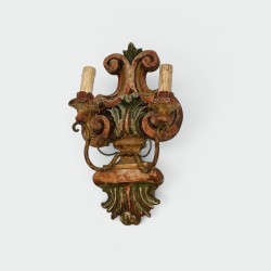 Appliques en Bois Sculpté Polychrome | Maison Barrois