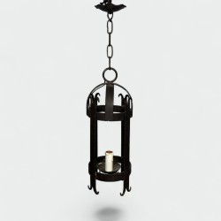Cylindrical Wrought Iron Lanterns | Maison Barrois