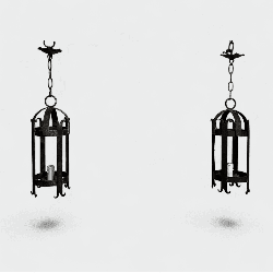 Cylindrical Wrought Iron Lanterns | Maison Barrois