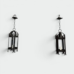 Lanternes en Fer Forgé de Forme Cylindrique | Maison Barrois