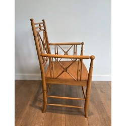 Fauteuil Vicario en Bois Naturel Façon | Maison Barrois