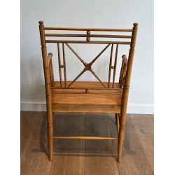 Fauteuil Vicario en Bois Naturel Façon | Maison Barrois