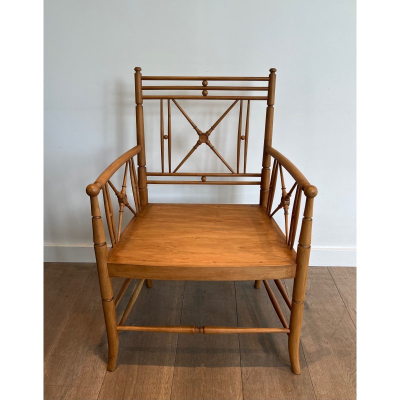Vicario Armchair in Natural Faux Bamboo | Maison Barrois