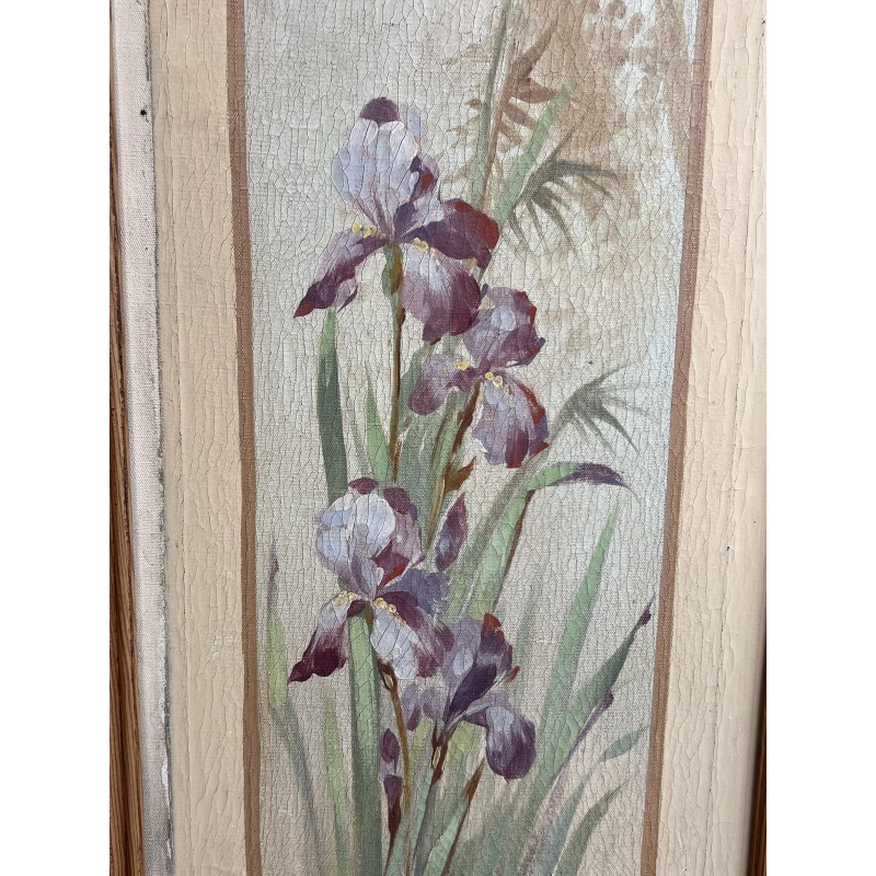 Panneaux Décoratifs Art Nouveau aux Iris | Maison Barrois