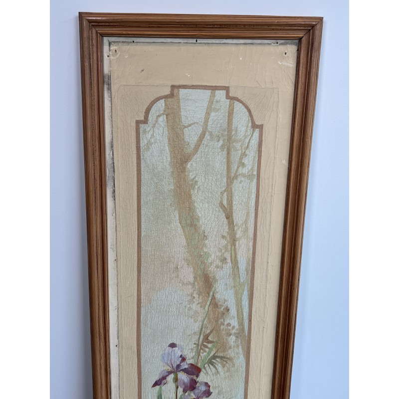 Panneaux Décoratifs Art Nouveau aux Iris | Maison Barrois