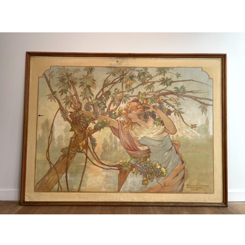 Grand Panneau Décoratif Art Nouveau | Maison Barrois