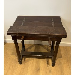 Portuguese Folding-Top Table in Walnut | Maison Barrois