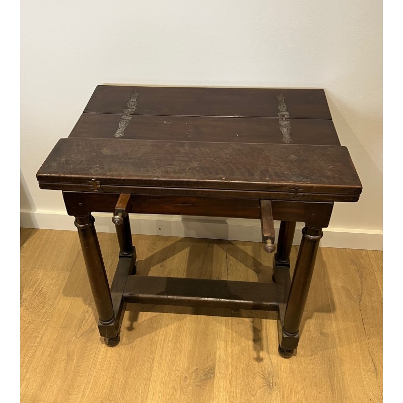 Portuguese Folding-Top Table in Walnut | Maison Barrois