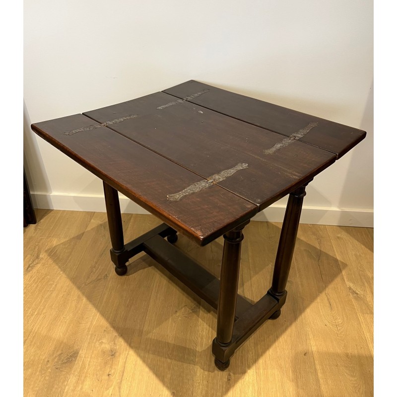 Portuguese Folding-Top Table in Walnut | Maison Barrois