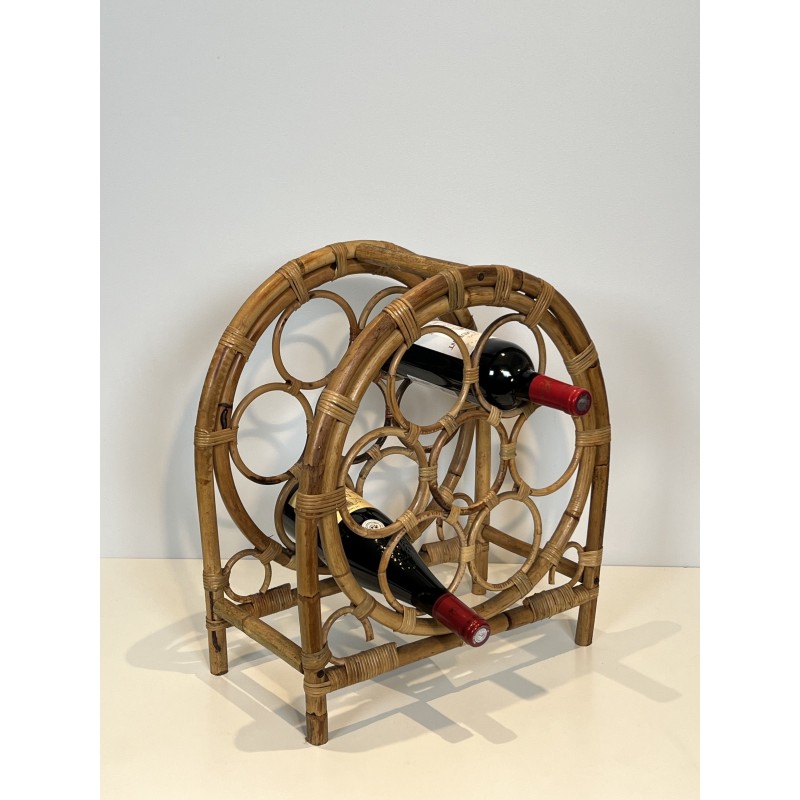 Porte-Bouteilles en Rotin et Bambou | Maison Barrois