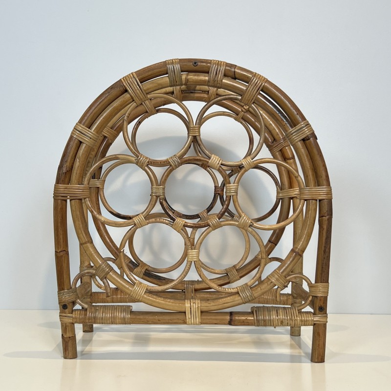 Porte-Bouteilles en Rotin et Bambou | Maison Barrois