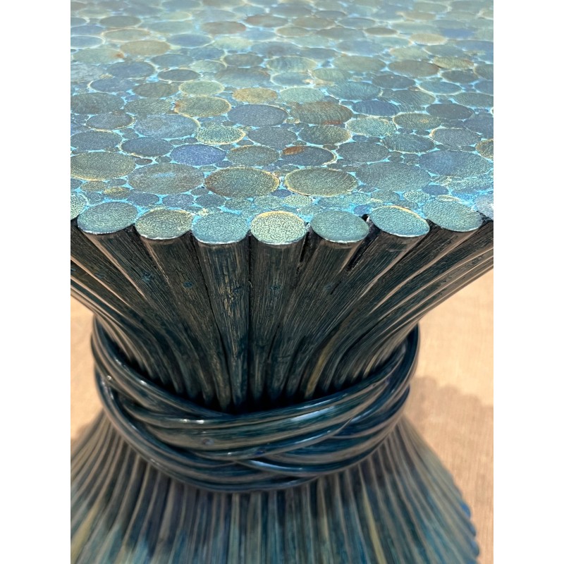 Bamboo Side Tables in the Shape of a Wheat | Maison Barrois