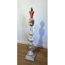 Lampadaire Balustre en Bois Sculpté | Maison Barrois