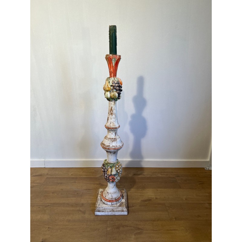 Lampadaire Balustre en Bois Sculpté | Maison Barrois