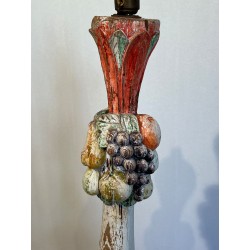 Lampadaire Balustre en Bois Sculpté | Maison Barrois