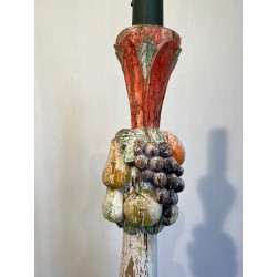 Lampadaire Balustre en Bois Sculpté | Maison Barrois