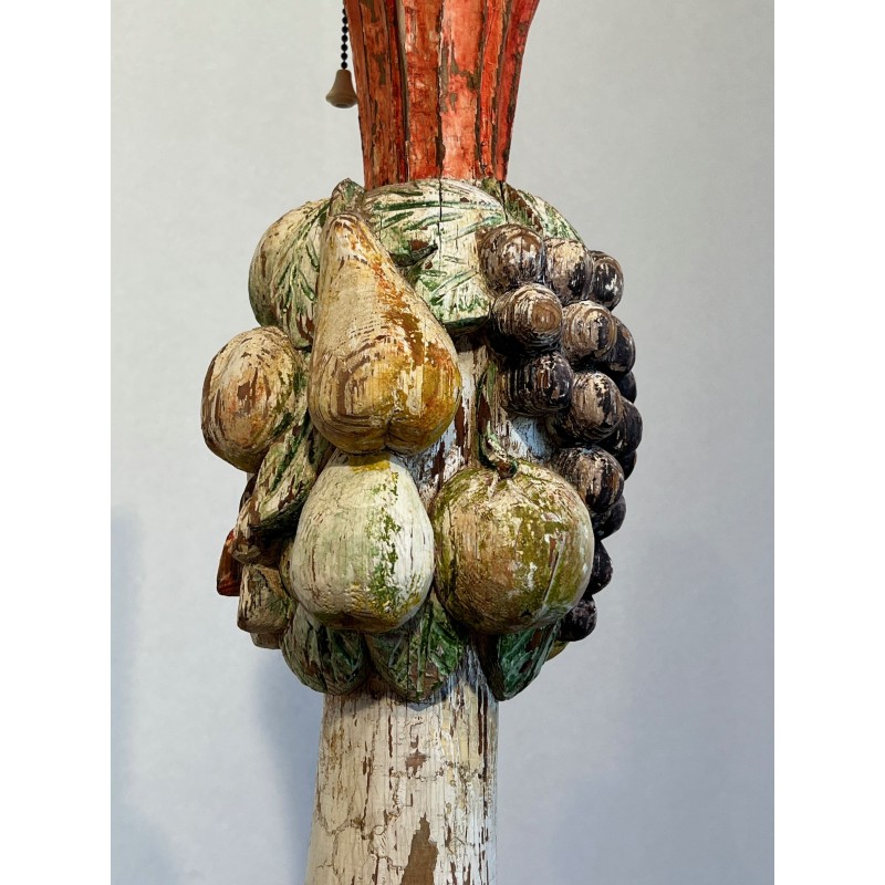 Lampadaire Balustre en Bois Sculpté | Maison Barrois