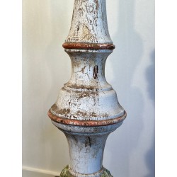 Lampadaire Balustre en Bois Sculpté | Maison Barrois