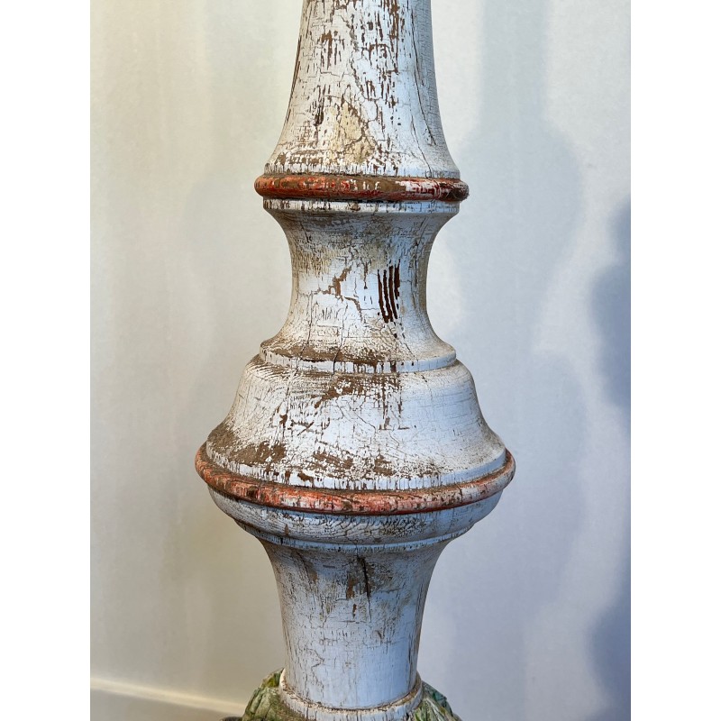 Lampadaire Balustre en Bois Sculpté | Maison Barrois