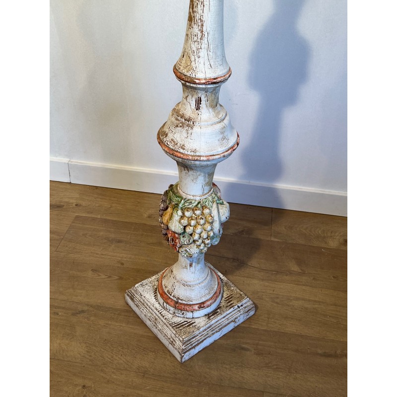 Lampadaire Balustre en Bois Sculpté | Maison Barrois