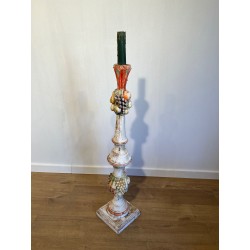 Lampadaire Balustre en Bois Sculpté | Maison Barrois