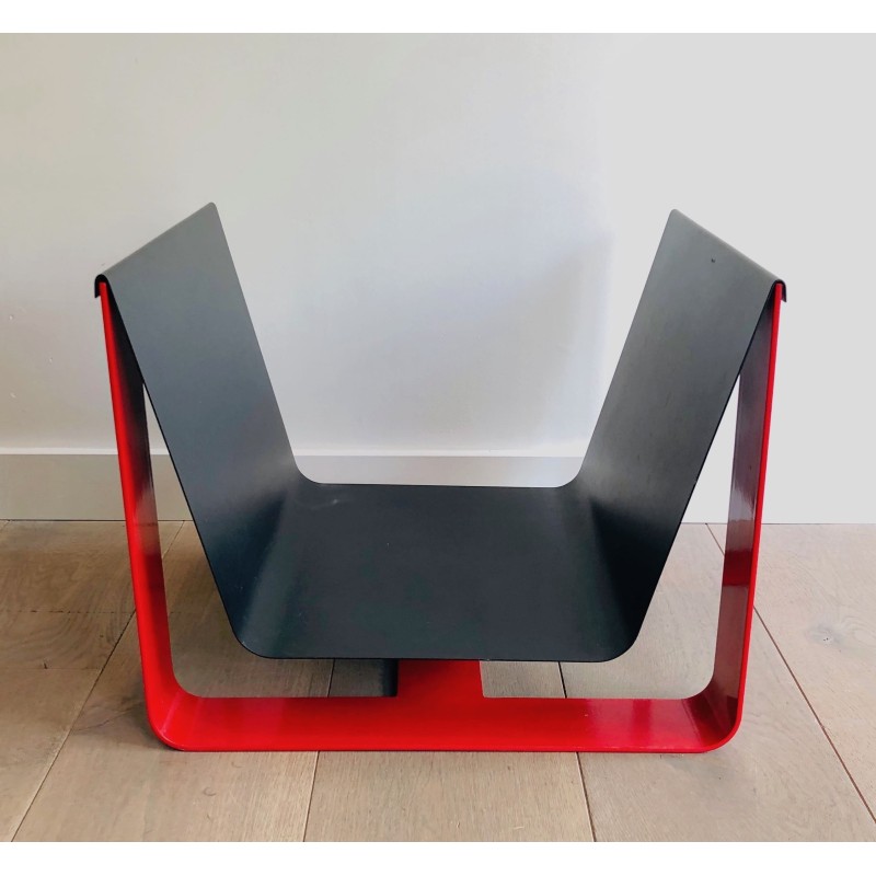 Porte-Bûches en Tôle d'Acier Pliée Laquée | Maison Barrois