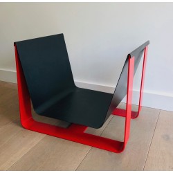 Porte-Bûches en Tôle d'Acier Pliée Laquée | Maison Barrois