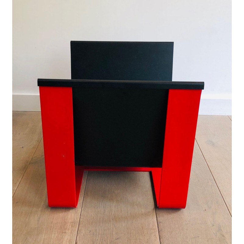 Log Holder in Folded Steel Sheet Lacquered | Maison Barrois