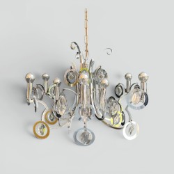Lustre Design en Métal Chromé, Sciolari | Maison Barrois