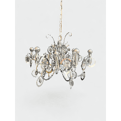 Lustre Design en Métal Chromé, Sciolari | Maison Barrois