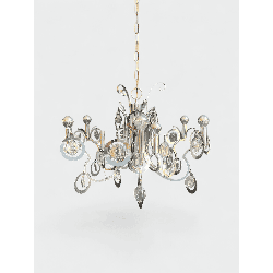 Lustre Design en Métal Chromé, Sciolari | Maison Barrois