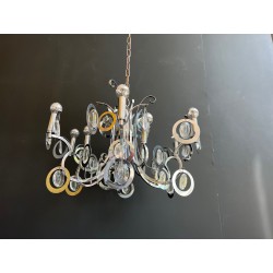Lustre Design en Métal Chromé, Sciolari | Maison Barrois