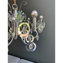 Lustre Design en Métal Chromé, Sciolari | Maison Barrois