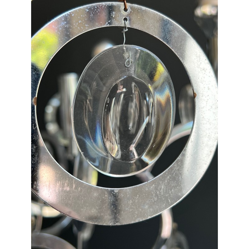 Lustre Design en Métal Chromé, Sciolari | Maison Barrois