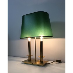 Two-Light Brass Table Lamps | Maison Barrois