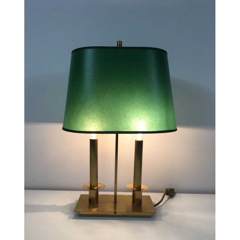 Two-Light Brass Table Lamps | Maison Barrois